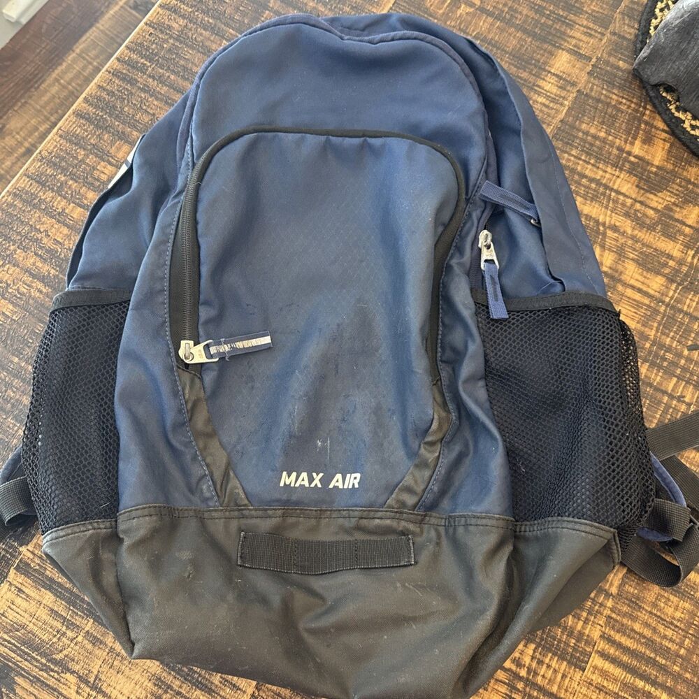 Nike Max Air Backpack Black White Classic Bookbag School Sports Gym Travel Bag